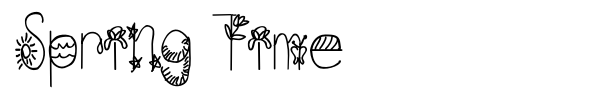 Spring Time font preview